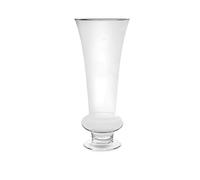 H&H Vaso fiori in vetro trasparente, 30 - h70 cm