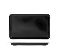H&h Vassoio Con Bordo In Melamina 40x25x2 nero Tavola