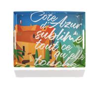 H&H Vassoio Cote Azur decorato cm.40x31