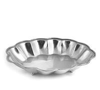 H&H Vassoio Ottone Sheffield Ovale 28X21 Arredo Tavola Tessili, Argento