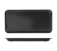 H&H, Vassoio Rettangolare in Melamina Nera 40x20 cm - Elegante e Resistente per Servire Antipasti, Finger Food, Sushi - Ideale per Casa, Bar, Gastronomie, Catering e Settore Ho.Re.Ca.