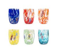 Set 6 bicchieri assortiti Veneziano H&H (fatti a mano in Italia)