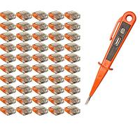 H + H Werkzeug Set di 50 morsetti + 1 tester di tensione/tester di fase 45300 VDE (morsetto di collegamento, morsetto di collegamento)