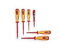 H + H Werkzeug Set di cacciaviti VDE, 6 pezzi, con tester di tensione, testato VDE, prodotto in Germania