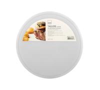 H&H White Piatto/Tagliere Tondo, Polietilene, Bianco