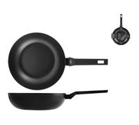 Padella Wok 1 Manico Modello All Blacks Cm 28, Nero , H&H