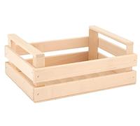 H&h cassetta in legno con manici, 27x19,5x11,5 cm