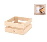 H&H Wood Cassetta, Legno, Beige