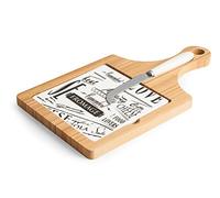 H&H Tagliere 3 Pezzi Per Formaggi In Legno Cm19X34