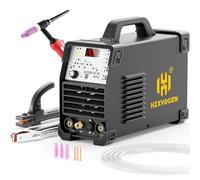 H HZXVOGEN Saldatrice TIG, 200A TIG Welder AC/DC con impulso, 230V HF TIG/Stick/Spot/Pulse/ACDC TIG/2T 4T 6 in 1 alluminio IGBT Inverter Saldatrice Elettrodo, HVT250P conTemperaturgesteuerter Lüfter