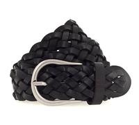 H.I.S 40mm Woven Leather Belt W80 Black