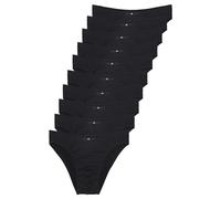H.I.S Basic Mutande da Uomo, 10 x Nero, 3XL (Pacco