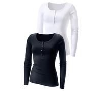 H.I.S Maglietta nero / bianco Donna H.I.S L