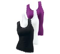 H.I.S Top bacca / nero / bianco Donna H.I.S XS-S bacca / nero / bianco