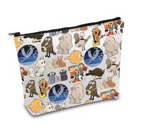 H-ilda Merch H-ilda - Trousse per trucchi, animazione, per amanti dell'animazione, idea regalo, con cerniera, idea regalo per fan di H-ilda, 3 Rabbit Regno Unito, BORSA
