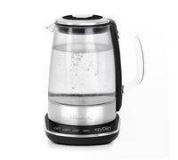 H.Koenig Bollitore elettrico programmabile BO600, 1,5 L, vetro e acciaio inox, 4 livelli di temperatura regolabile 70-100°C, mantenimento in caldo per 30min, potente 2200 W, pratico, design moderno