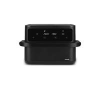 H.Koenig FRY960 Friggitrice ad aria air fryer con scomparto XXL, due vani separati, 10L (5L+5L), 8 modalità di cottura, 80-200°C, timer 60min, arresto automatico, touch screen, cestello rimovibile