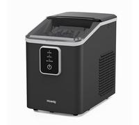 H.Koenig Macchina per il ghiaccio KUB12, 12 kg di cubetti di ghiaccio in 24 ore, 2 dimensioni di cubetti, compatta, silenziosa 1 L, cubetti pronti in 6 minuti, paletta inclusa