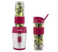 H Koenig Mini frullatore SMOO10 Smoothie Maker 570mL 300W 4 lame in acciaio inox
