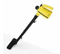 h.koenig NV700 Pulitore a vapore, Portatile con estensione per pavimenti + Accessori, Multiuso, 3.5 bars, 350ml,1050W, Nero/Giallo