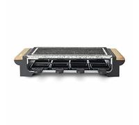 H.Koenig RP328 Rclette e Piastra di cottura in granito/Grill, Superficie di cottura 37x23cm, 1400W