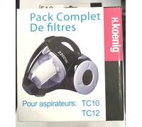 H.Koenig SET 3 FILTRI ORIGINALI PER ASPIRAPOLVERE ASPIRATORE TC10 TC12 TC14 16