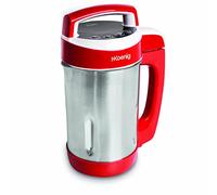 H.Koenig Soup Maker 1.1L MXC18 in acciaio inox, frullatore cuoci zuppe professionale multifunzione, 4 programmi di preparazione, ricette calde e fredde 850W