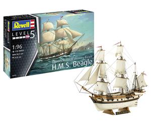 H.M.S. HMS Beagle Darwin's Historical Discovery Barque 1:96 Plastic Model Kit