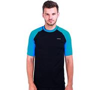 H.MILES Uomo Rash Guard Protezione Solare UV (UPF) 50+ Basic Maniche Corte per Immersioni Snorkeling Surf