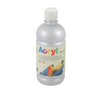 H&P COLORE ACRILICO FINE BOTTIGLIA 500 ML ARGENTO