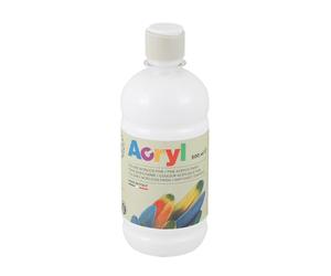 H&P COLORE ACRILICO FINE BOTTIGLIA 500 ML BIANCO