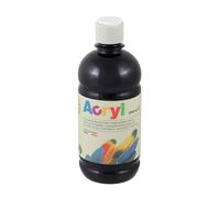 H&P COLORE ACRILICO FINE BOTTIGLIA 500 ML NERO