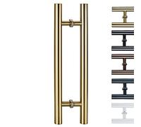 H Porta di forma a forma di trappola Diametro 38 mm/1,5 pollici, tubo porta scorrevole per porte per porte, palo del bar per il camere da bagno (oro 50 cm/19 3/4 "30 cm)