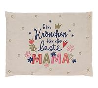 H:PPY life 47407 - Cuscino con noccioli di ciliegia, in cotone, 25 x 18 cm, confezione regalo