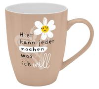 H:)PPY life - Tazza con scritta machen in porcellana, 35 cl, con scritta in lingua inglese New Bone China, regalo divertente, compleanno, 74185
