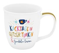 H:PPY life - Tazza da caffè con scritta in porcellana, 32 cl | regalo per lei, fidanzata, sorella, collega, 74730
