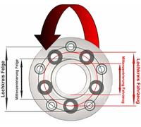 H&R Adattatore Di Cerchio VA+HA 5X100MM/57,1 Su Cerchio 5X114,3MM/67,1 60MM