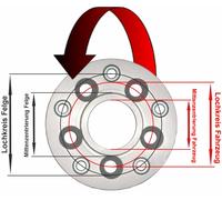 H R & 50735725 Hub-Set adattatore