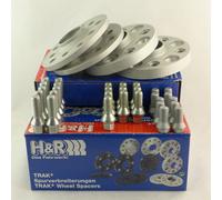 H&R Distanziali 24/60mm Argento per BMW 1er 2er 3er 4er 5er 6er X3 Mini