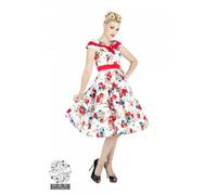 H&R London Darling Floreale Cocktail 50s Pinup Retro Vintage Punk Festa Vestito