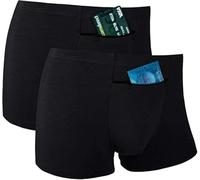 H&R Mutandine da Uomo con Tasca Frontale Nascosta, 2 Confezioni (Nero) Medium Cruz V2 Fresh Foam