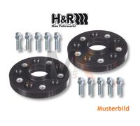 H&R Pista Pannelli Nero 40mm / Asse per Skoda Octavia III Station Wagon 5E5 5E6
