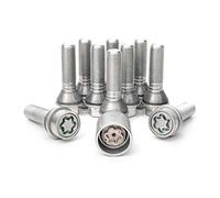 H&R Set Bulloni Ruota conici con rondella mobile M14x1.25 - Lunghezza 39mm - 10 Pezzi (pe. compatibile con BMW) - in ulloni Antifurto