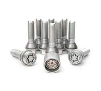 H&R Set Bulloni Ruota conici con rondella mobile M14x1.25 - Lunghezza 41mm - 10 Pezzi (pe. compatibile con BMW) - in ulloni Antifurto
