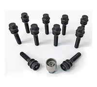 H&R Set Bulloni Ruota sferici con rondella Mobile R14 M14x1.50 - Lunghezza 55mm - Nero - 10 Pezzi - in ulloni Antifurto