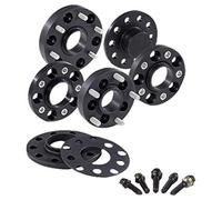 H&R Set di Distanziali per ruote DR-sistema 16mm per asse - Interasse 4x100 - Mozzo 57,1mm - Bulloni M12x1,5 - compatibile con Volkswagen/Seat - Nero