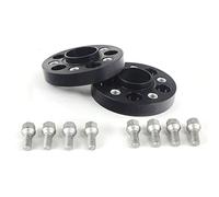H&R Set di Distanziali per ruote DRA-sistema 120mm per asse - Interasse 5x130 - Mozzo 71,6mm - Bulloni M14x1,5 - compatibile con Porsche - Nero