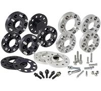 H&R Set di Distanziali per ruote DRA-sistema 80mm per asse - Interasse 4x100 - Mozzo 57,1mm - Bulloni M12x1,5 - compatibile con Volkswagen - Nero