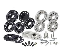 H&R Set di Distanziali per ruote DRA-sistema 80mm per asse - Interasse 5x120 - Mozzo 74,0mm - Bulloni M14x1,25 - compatibile con BMW - Nero