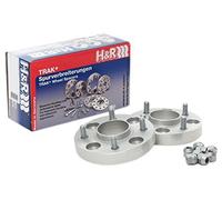 H&R Set di Distanziali per ruote DRM-sistema 90mm per asse - Interasse 5x114,3 - Mozzo 67,1mm - Bulloni M12x1,5 - compatibile con Dodge/Ford/Hyundai/Kia/Mazda/Mitsubishi/Toyota